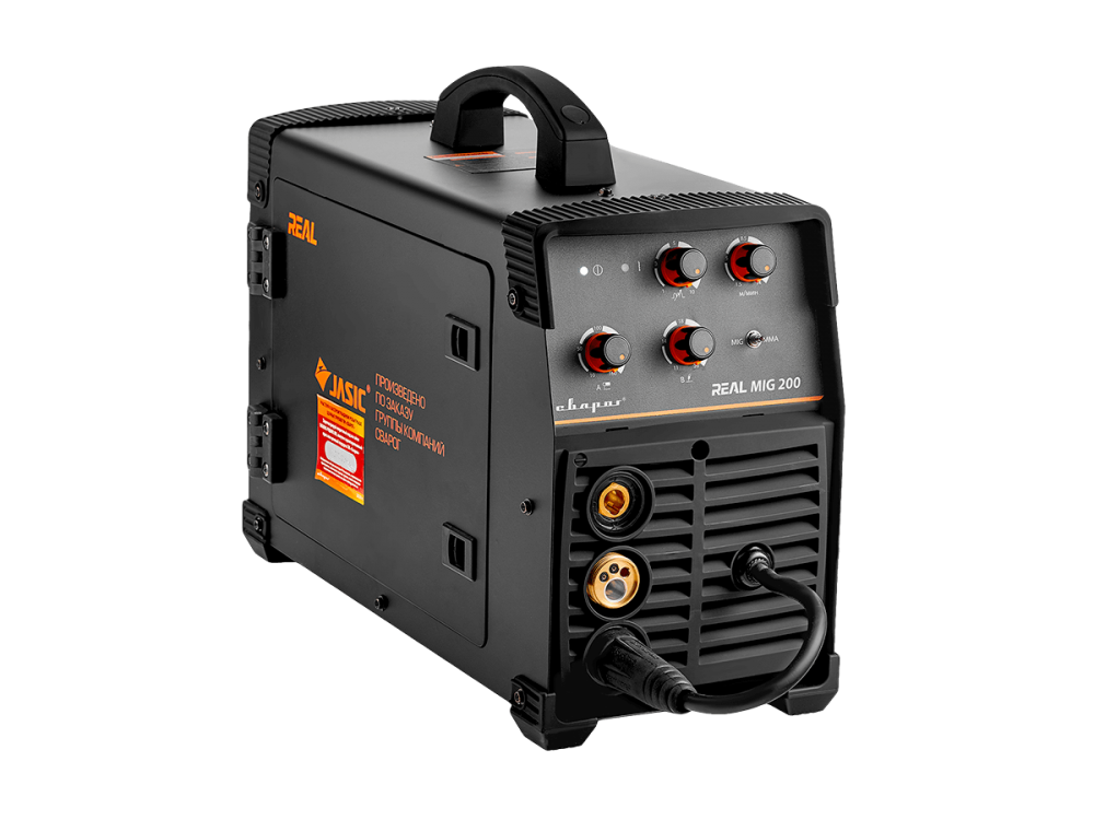 Полуавтомат MIG 200 (N24002N) Black(маска+краги) REAL (Сварог)