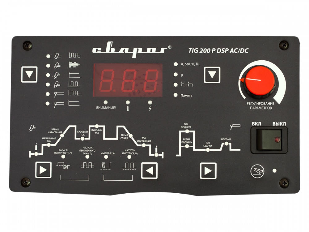 Инвертор для АДС TIG-200P DSP AC/DC"Tech" (E104) 220В(Сварог)